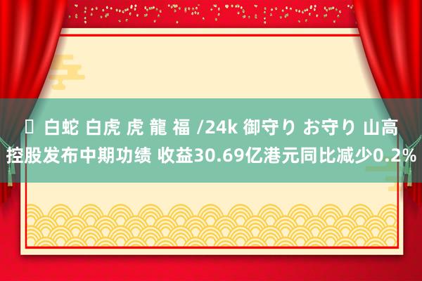 ✨白蛇 白虎 虎 龍 福 /24k 御守り お守り 山高控股发布中期功绩 收益30.69亿港元同比减少0.2%