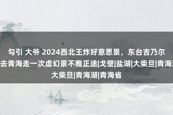 勾引 大爷 2024西北王炸好意思景，东台吉乃尔湖重现，去青海走一次虚幻景不雅正途|戈壁|盐湖|大柴旦|青海湖|青海省