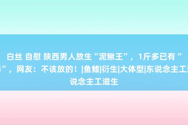 白丝 自慰 陕西男人放生“泥鳅王”，1斤多已有“龙形”，网友：不该放的！|鱼鳍|衍生|大体型|东说念主工滋生